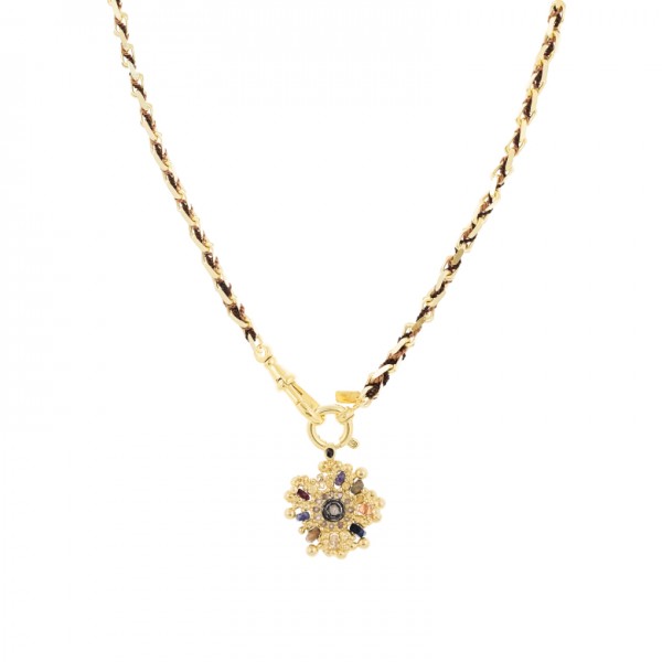 Marie Laure Chamorel auksuoto sidabro kaklo papuošalas 